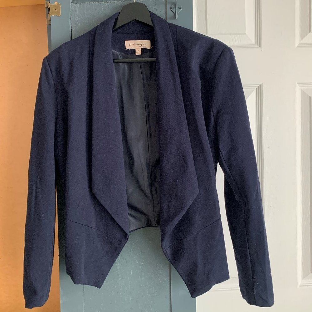 Once-Worn Philosophy Navy Blue Blazer